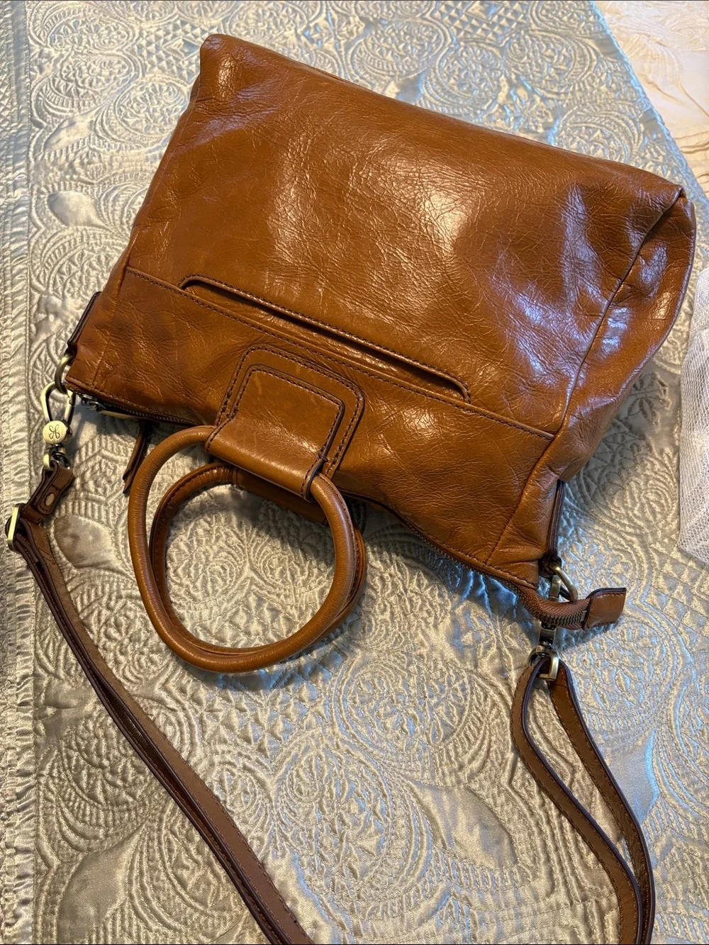 HOBO Rich Camel Color Leather Hobo Satchel